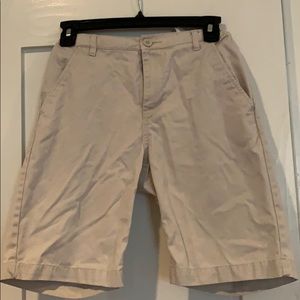 Boys khaki uniform shorts